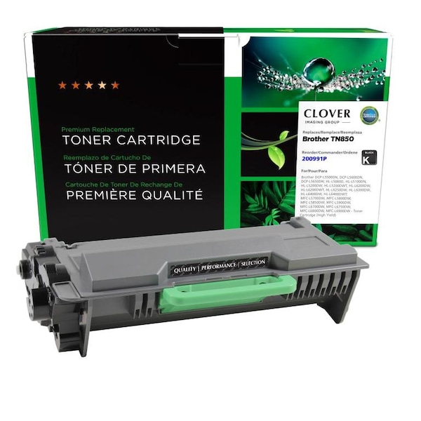 Cig Clover Imaging Remanufactured High Yield Toner Cartridge for Brother TN850 200991P - main